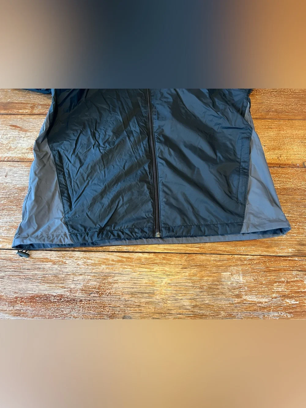 Colombia Jacket Glennaker Lake II Rain Lightweight Windbreaker Black Gray M - Picture 10 of 16